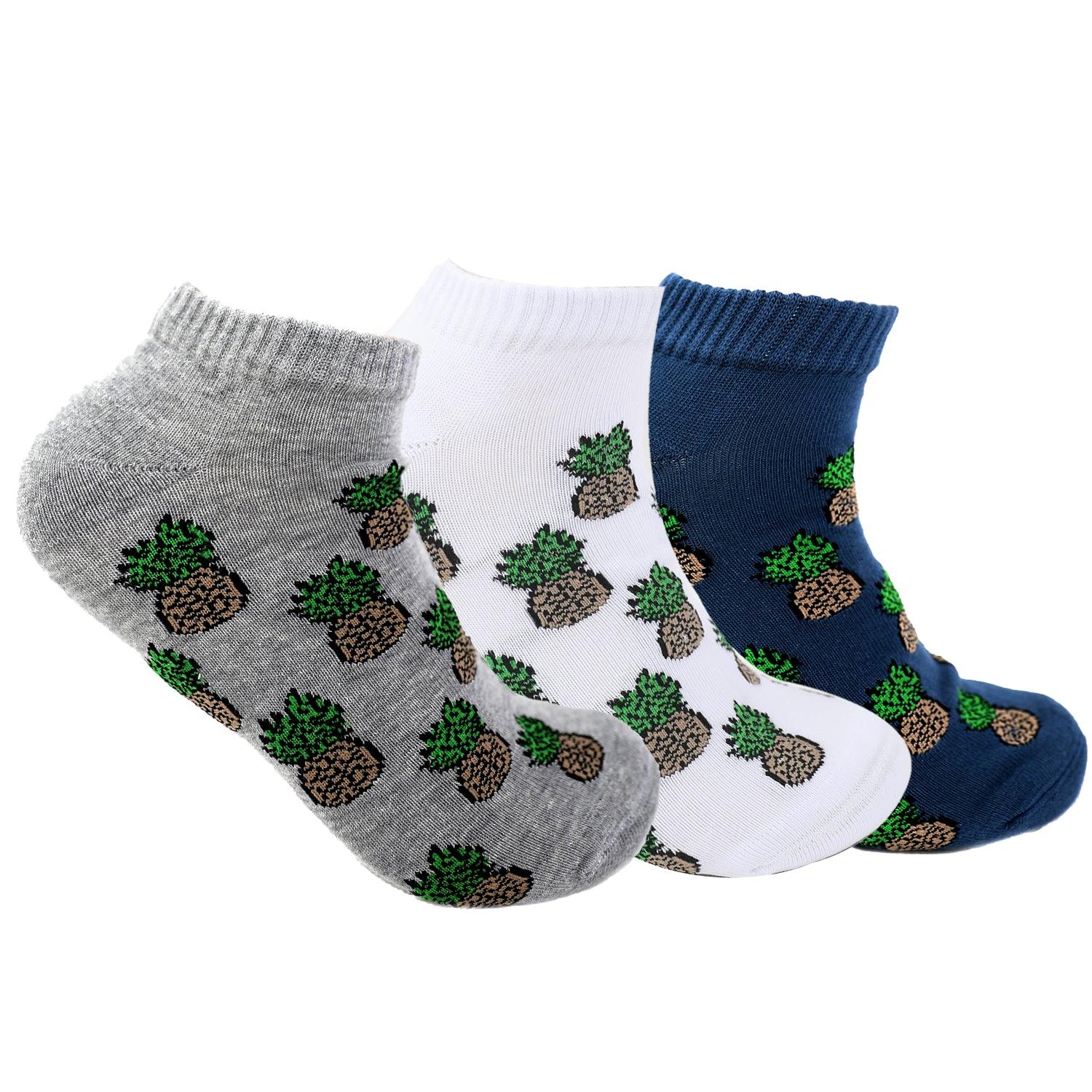 Women Socks Package 3 - WHITE*NAVY*GRAY