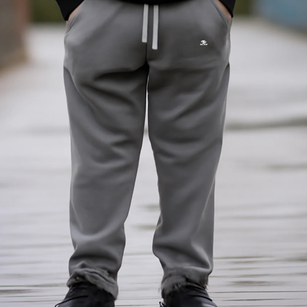 ACTIV BASIC CASUAL SWEATPANTS - D.GREY