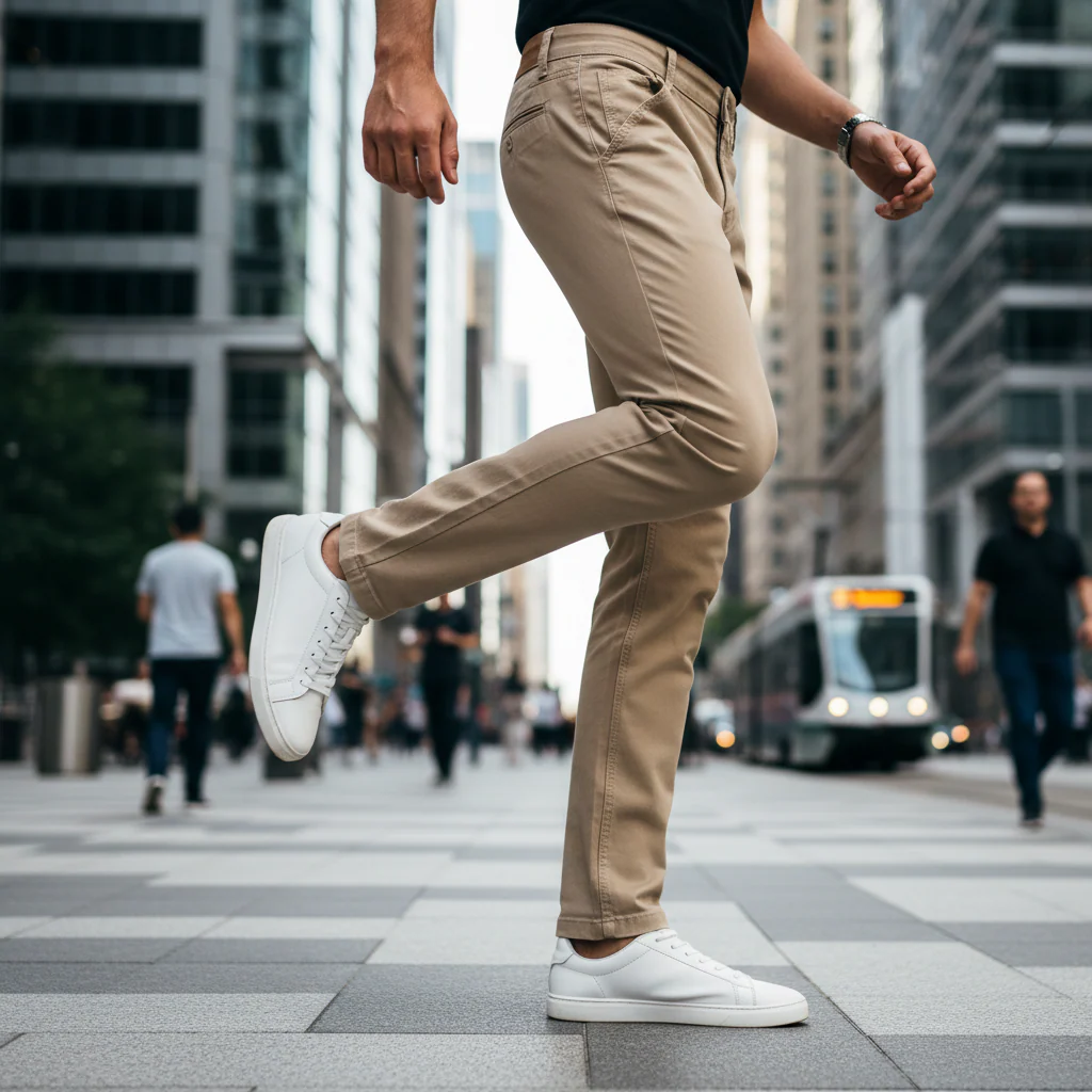 ACTIV BASIC GABARDINE PANTS - BEIGE