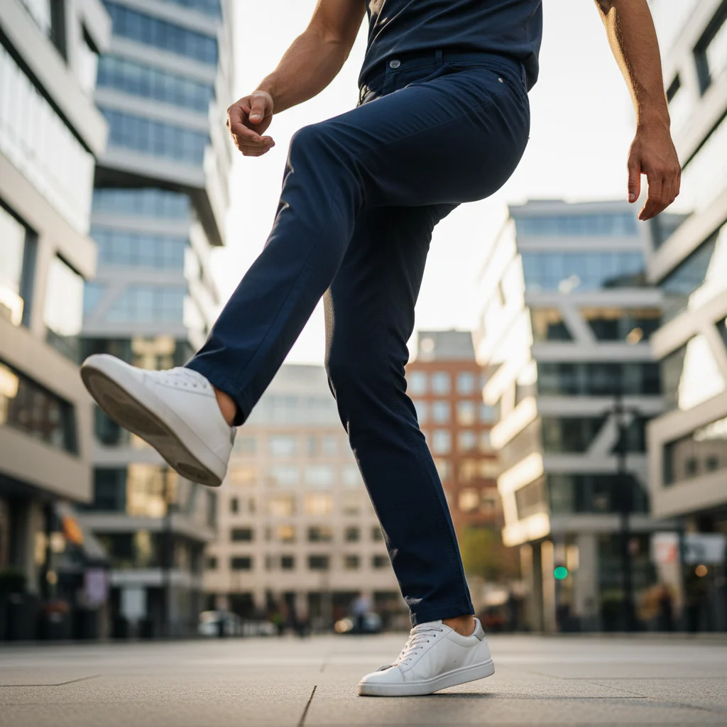 ACTIV BASIC GABARDINE PANTS - NAVY