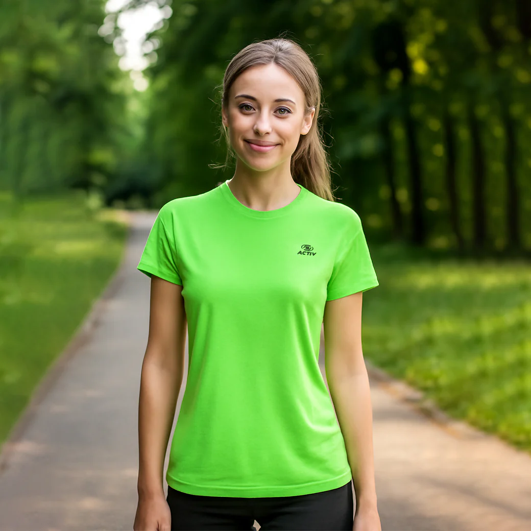 ACTIV BASIC H.S T-SHIRT - GREEN