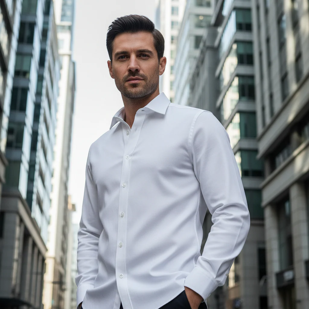 ACTIV BASIC L.S SHIRT - WHITE