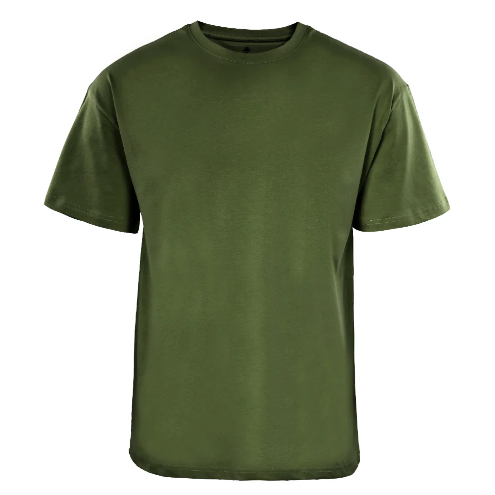 ACTIV BASIC R.NECK - OVERSIZE T-SHIRT - D.OLIVE - Image 2