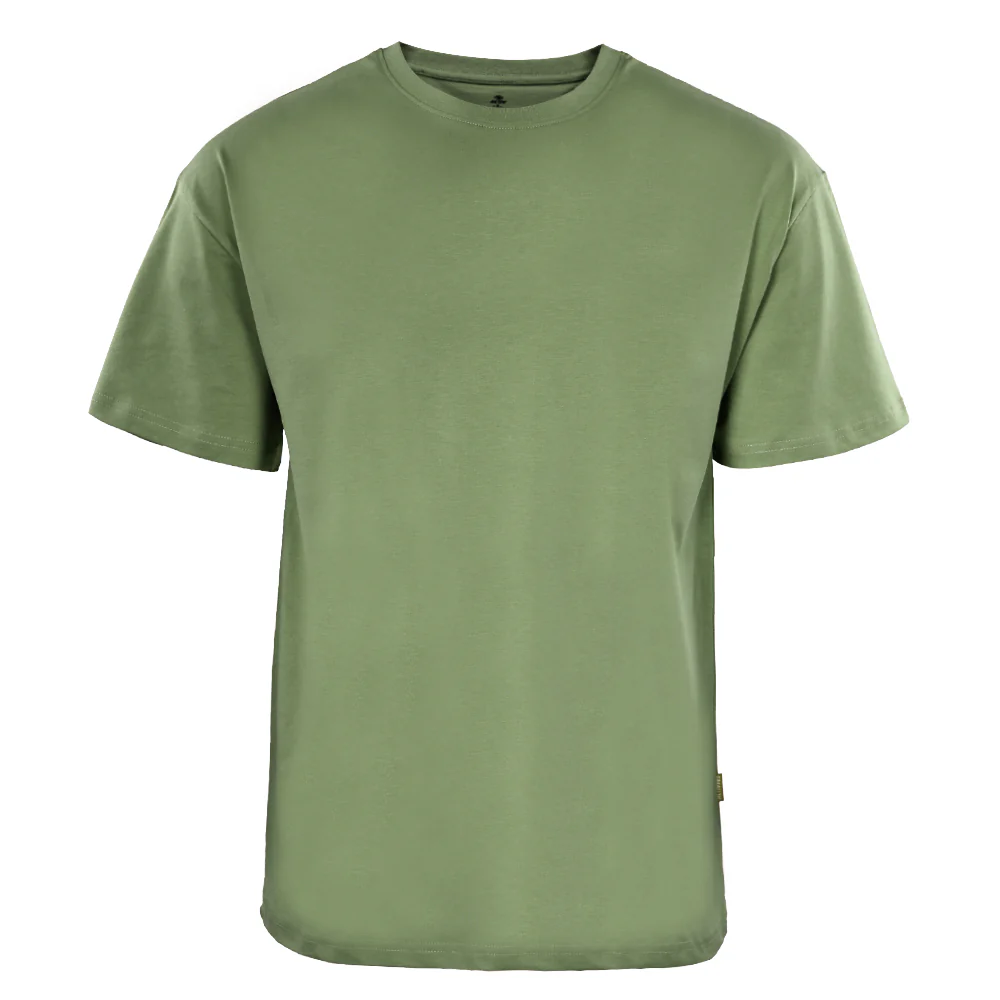 ACTIV BASIC R.NECK - OVERSIZE T-SHIRT - OLIVE - Image 2