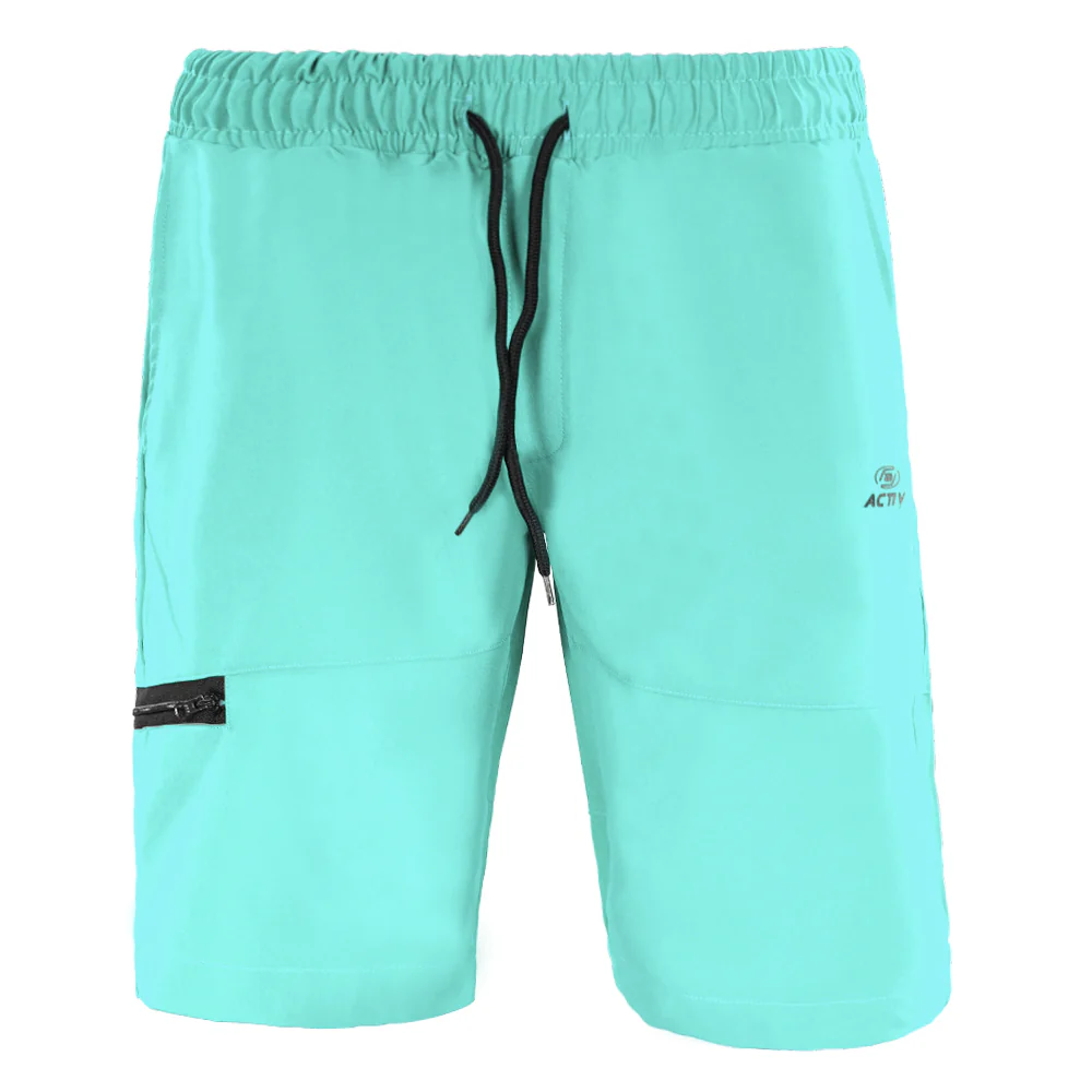 ACTIV BASIC ZIPPER SHORT - SKYBLUE - Image 2