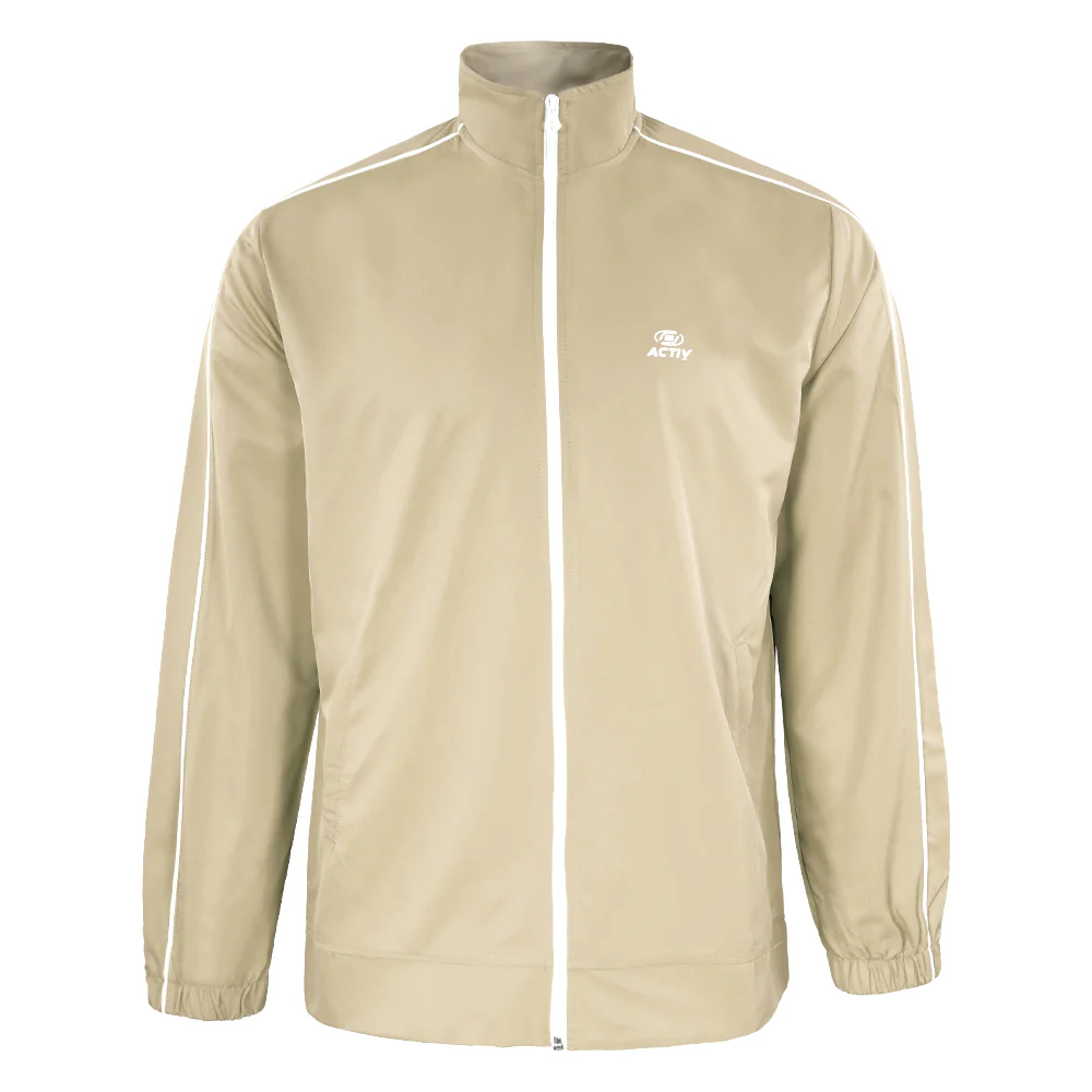 ACTIV BASIC ZIPPER TRACKSUIT - BEIGE - Image 3