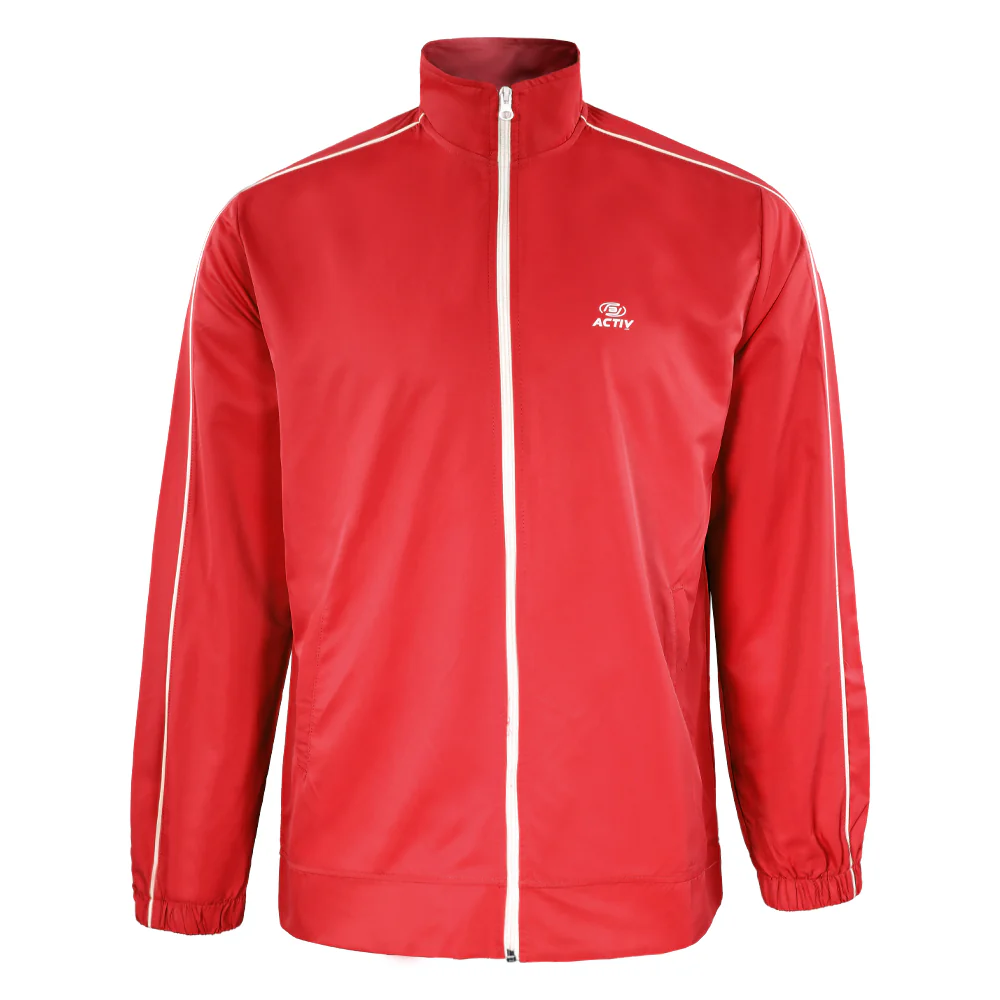 ACTIV BASIC ZIPPER TRACKSUIT - RED - Image 3