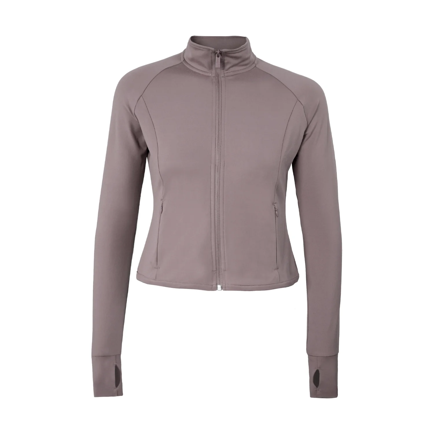 ACTIV BASIC ZIPPER TRACKTOP - BORDEAUX