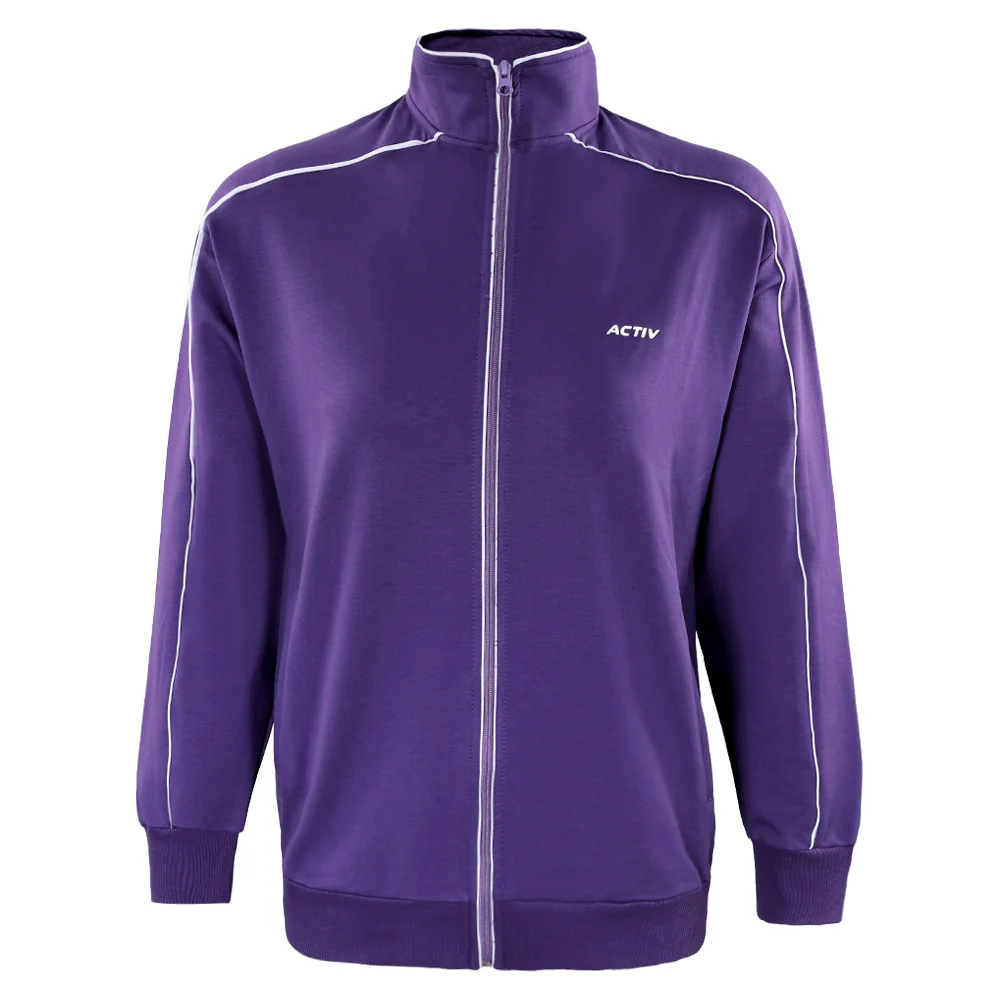 ACTIV BASIC ZIPPER TRACKTOP - PURPLE - Image 2