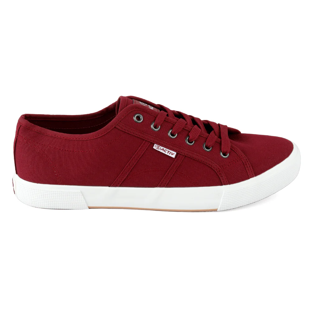 ACTIV CANVAS SHOES - BURGUNDY - Image 2