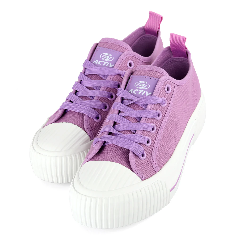 ACTIV CANVAS SHOES - PURPLE - Image 4