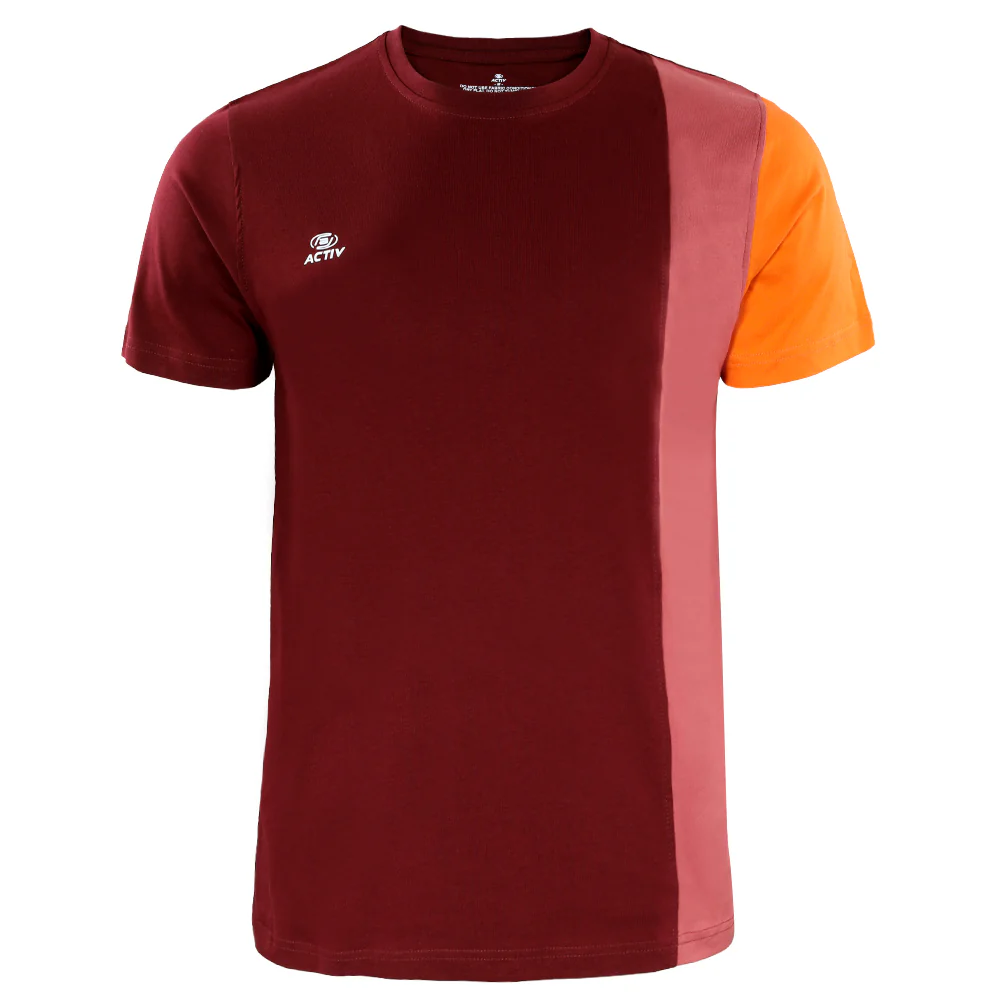 ACTIV CROW R.NECK T-SHIRT - BURGUNDY - Image 2