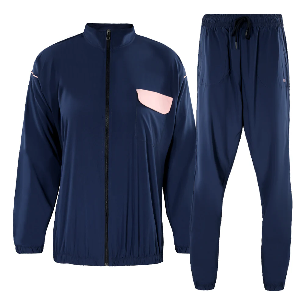 ACTIV CROW ZIPPER TRACKSUIT - NAVY - Image 2
