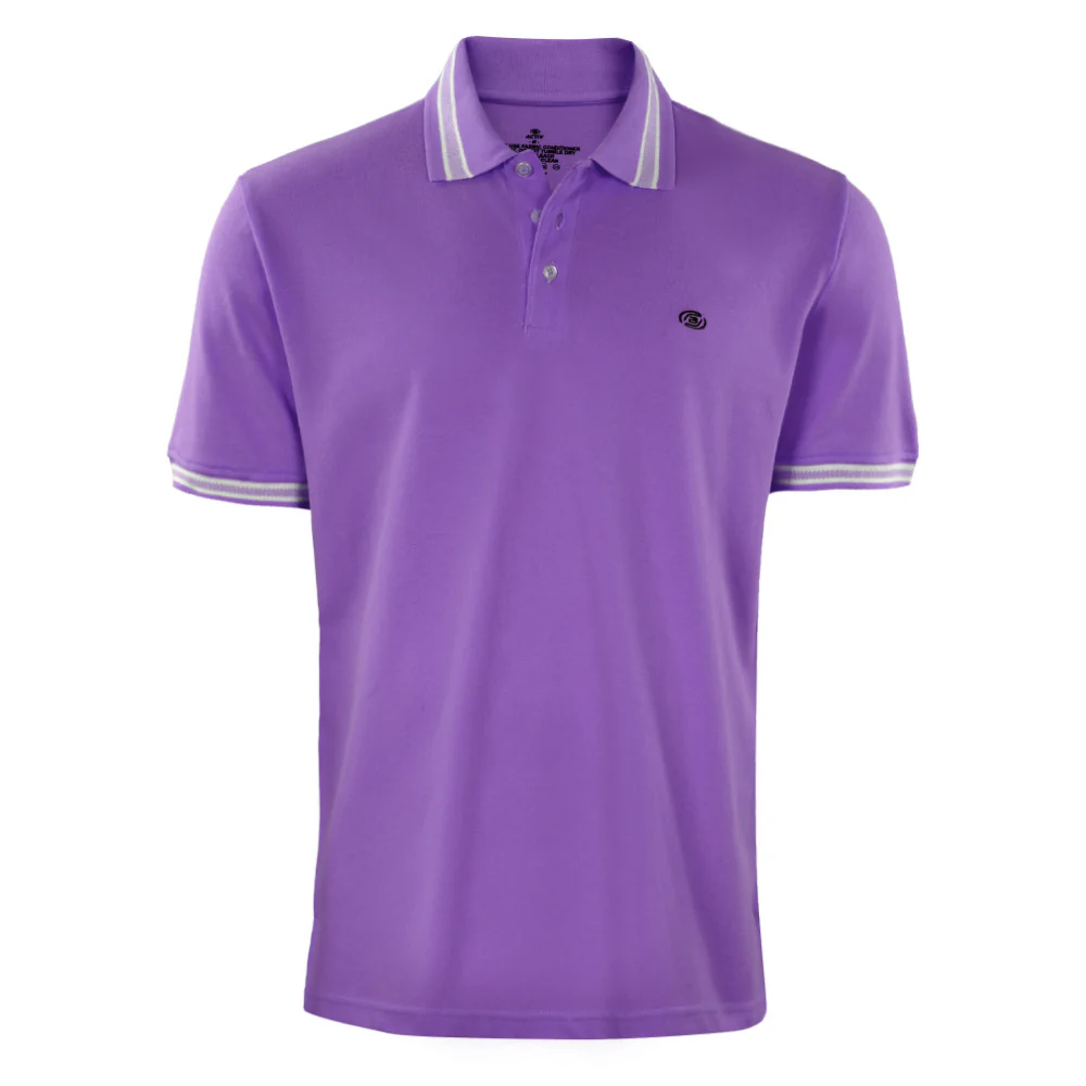 ACTIV EMB CASUAL POLO - PURPLE