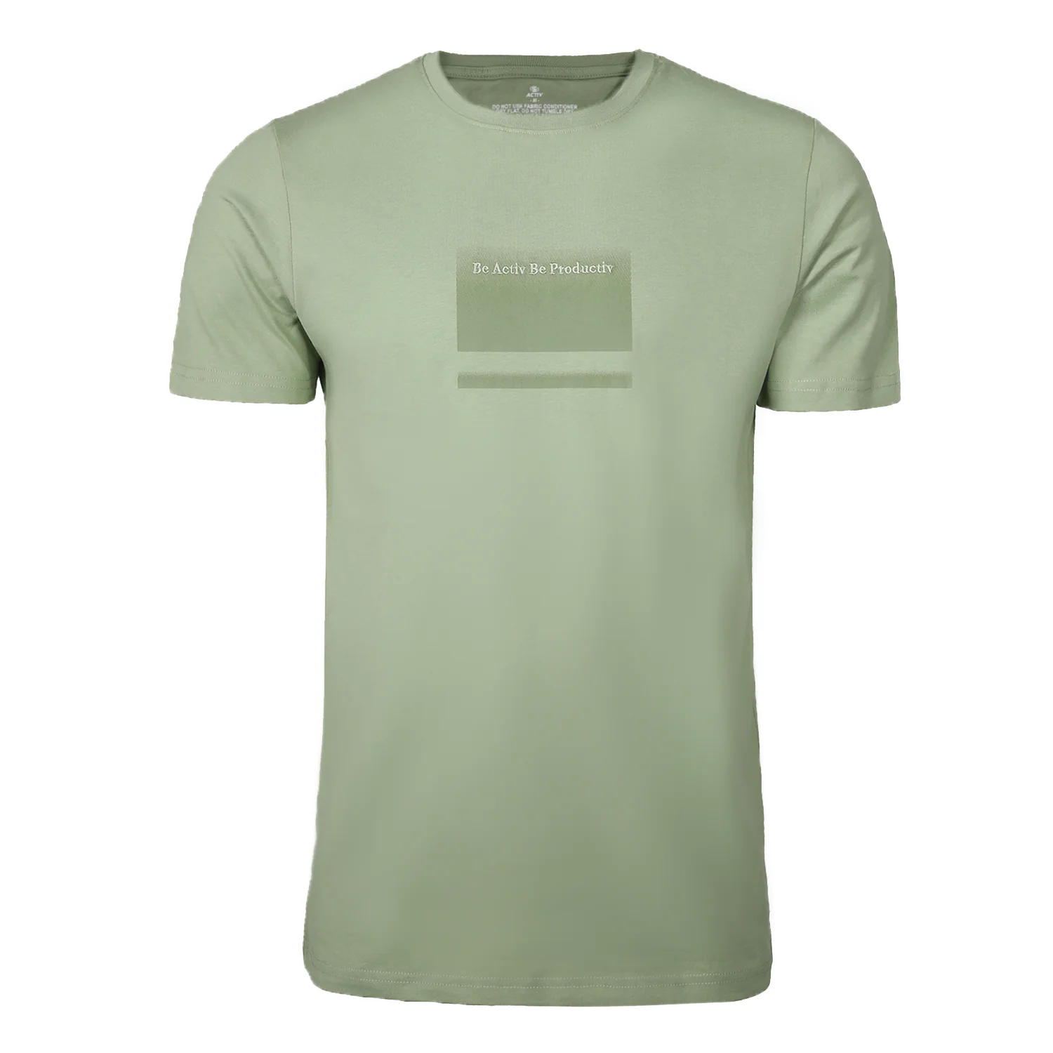 ACTIV EMB R.NECK T-SHIRT - MINT