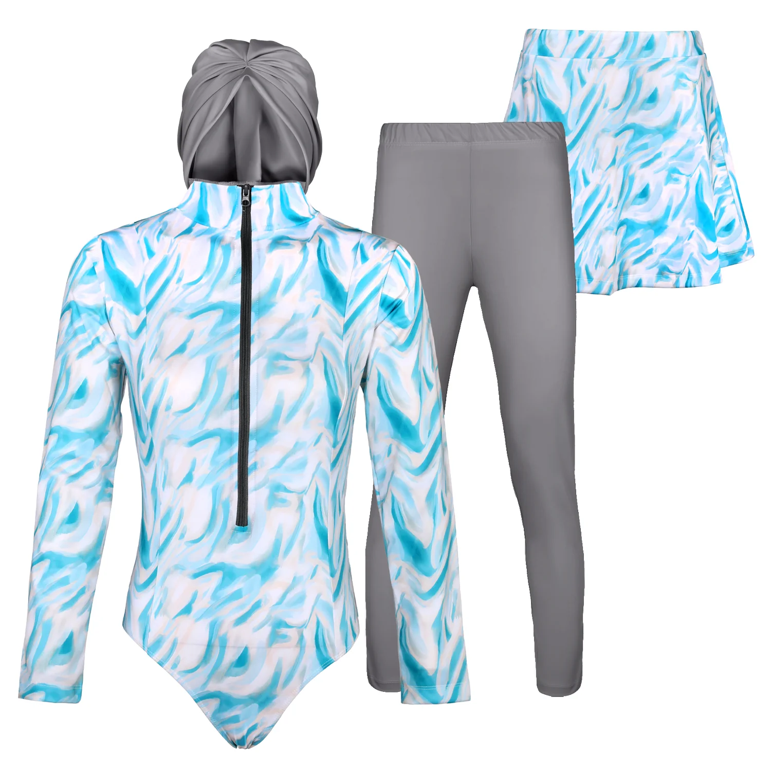 ACTIV F.COVER SWIM BURKINI*4 - TURQUOIS - Image 2