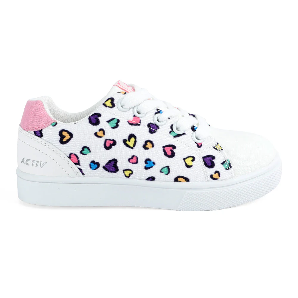 ACTIV FASHION SHOES - White Heart - Image 2