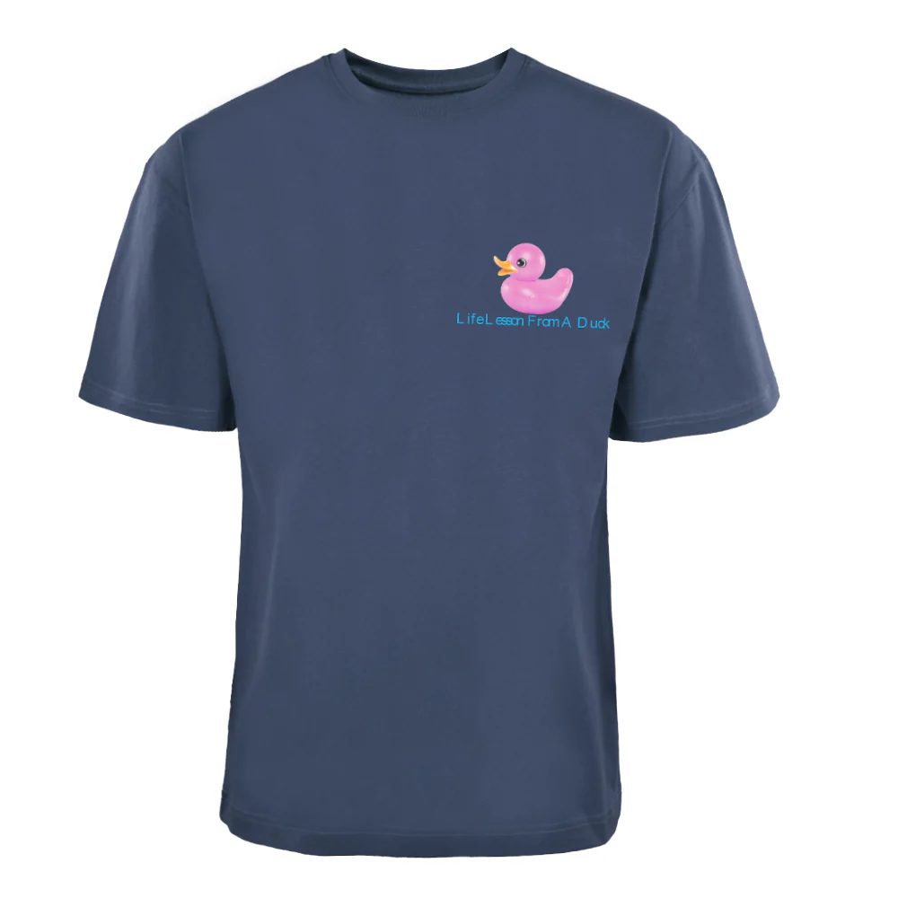 ACTIV GRAPHIC R.NECK -OVRSIZE T-SHIRT - NAVY - Image 4