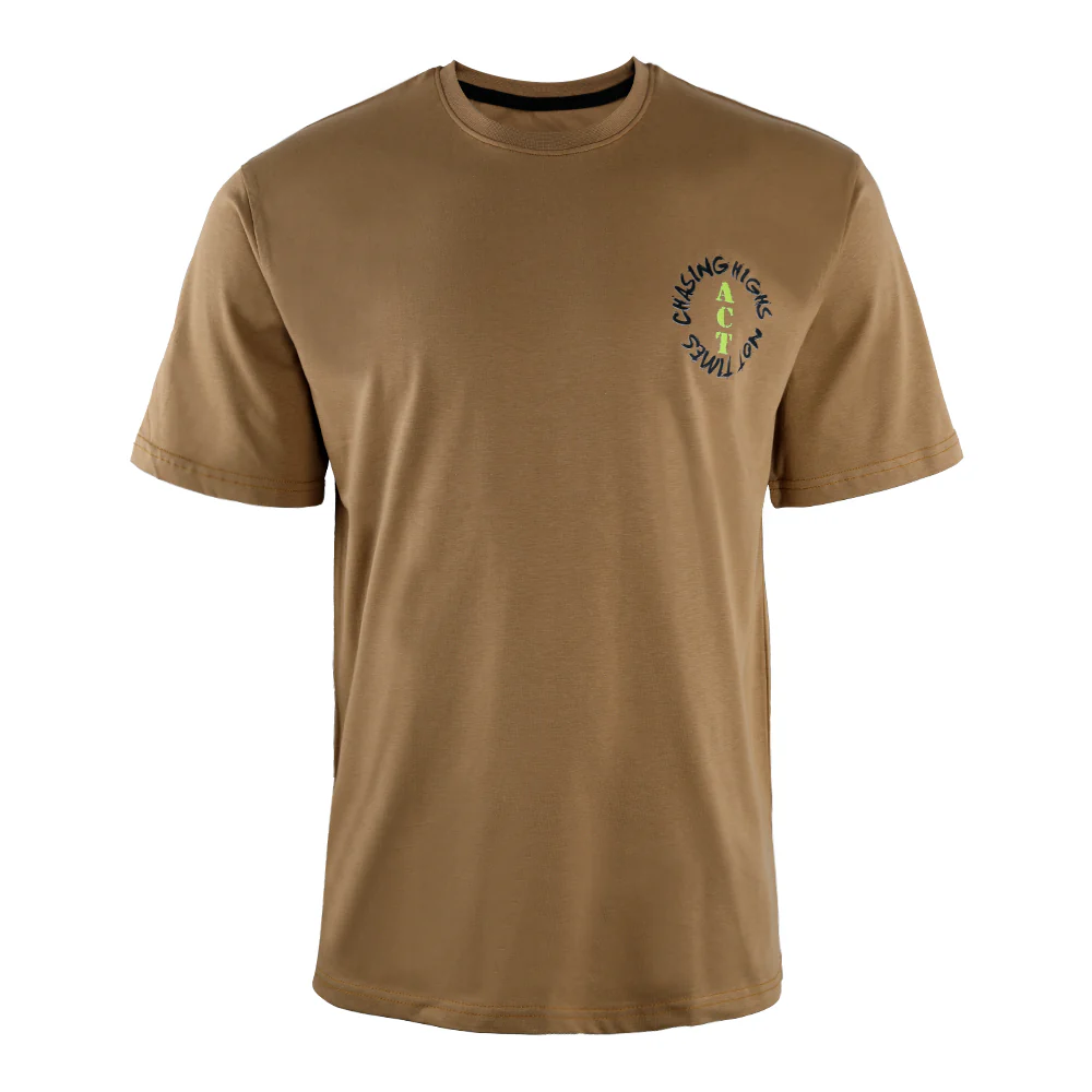 ACTIV GRAPHIC R.NECK T-SHIRT - CAMEL - Image 2