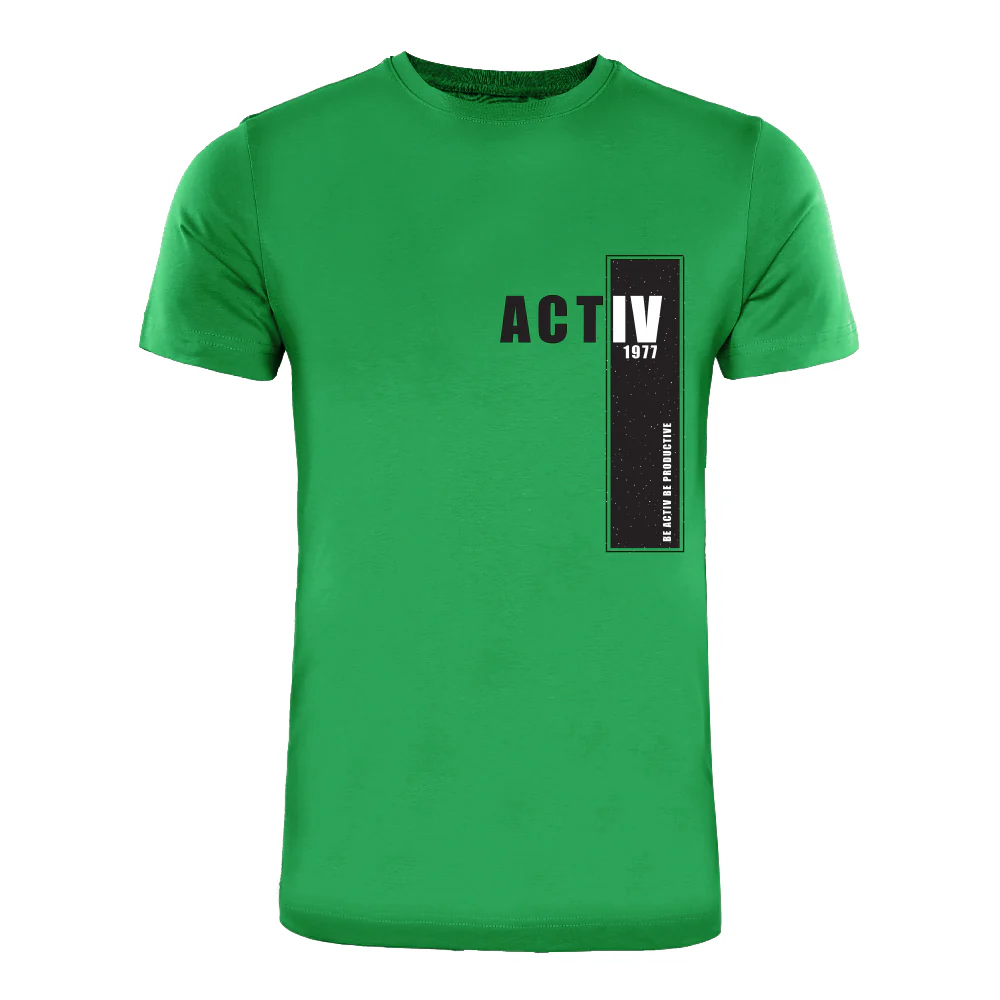 ACTIV GRAPHIC R.NECK T-SHIRT - GREEN - Image 2