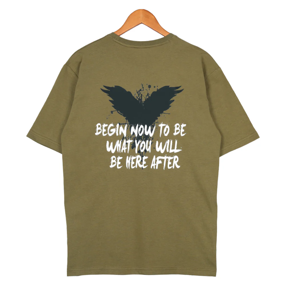 ACTIV GRAPHIC R.NECK T-SHIRT - KHAKI - Image 9