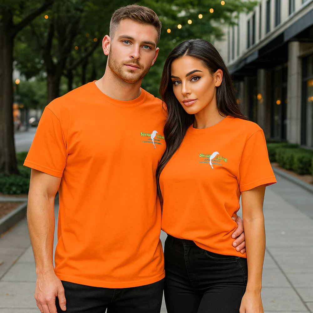 ACTIV GRAPHIC R.NECK T-SHIRT - ORANGE