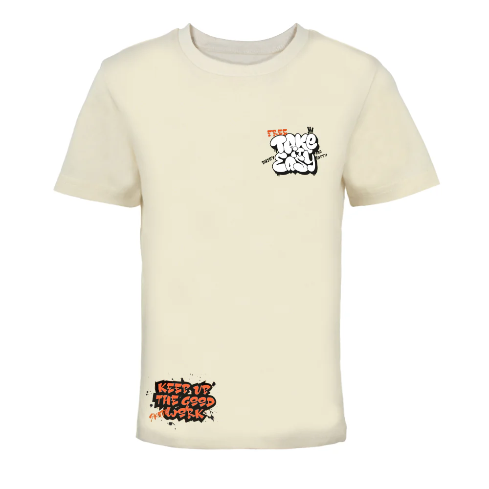 ACTIV GRAPHIC R.NECK T-SHIRT - BEIGE