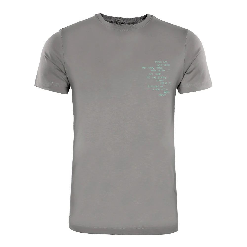 ACTIV PRINT R.NECK T-SHIRT - D.GREY - Image 2