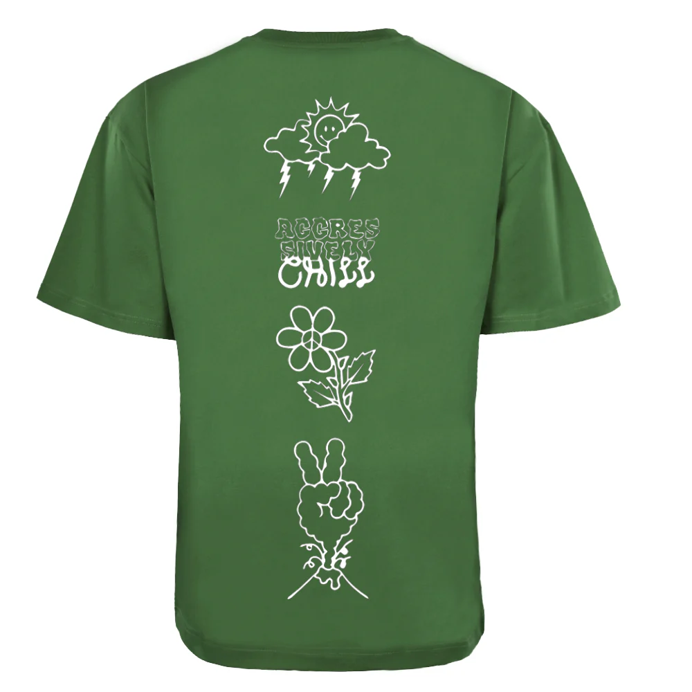 ACTIV GRAPHIC R.NECK OVRSIZE T-SHIRT - D.OLIVE - Image 5