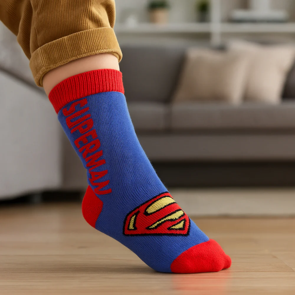 ACTIV SOFT LONG SOCKS-P*3 - GREY*BLU