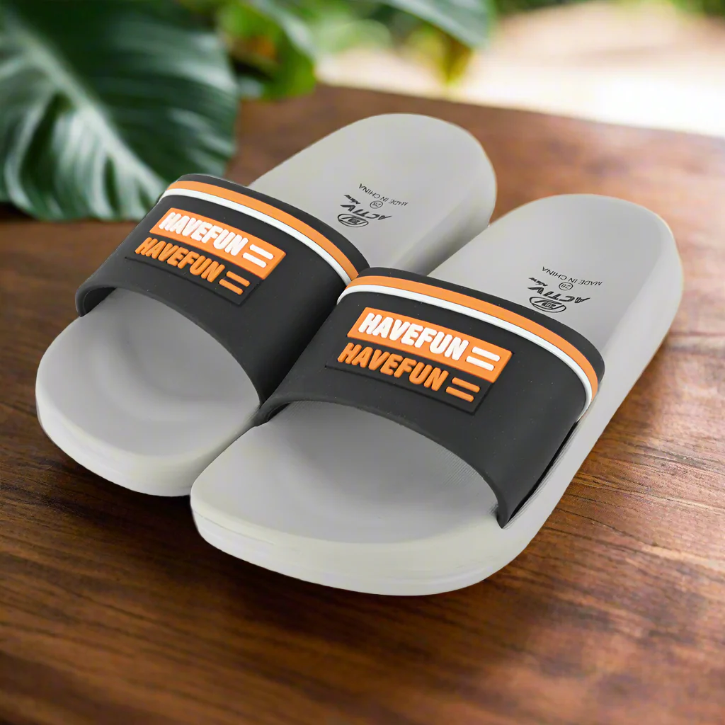 ACTIVNEW KIDS SLIPPER - BLK*GREY