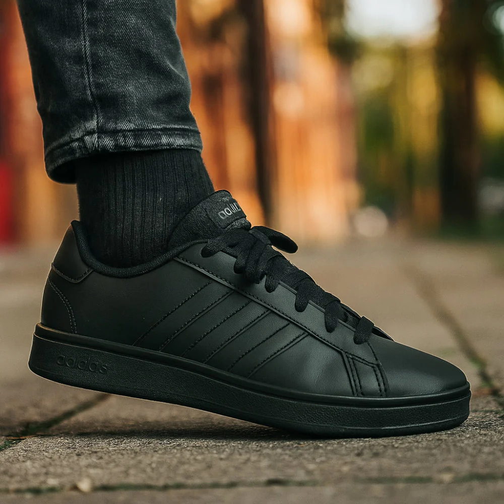 ADIDAS GRAND COURT 2.0 K  SHOE - BLACK