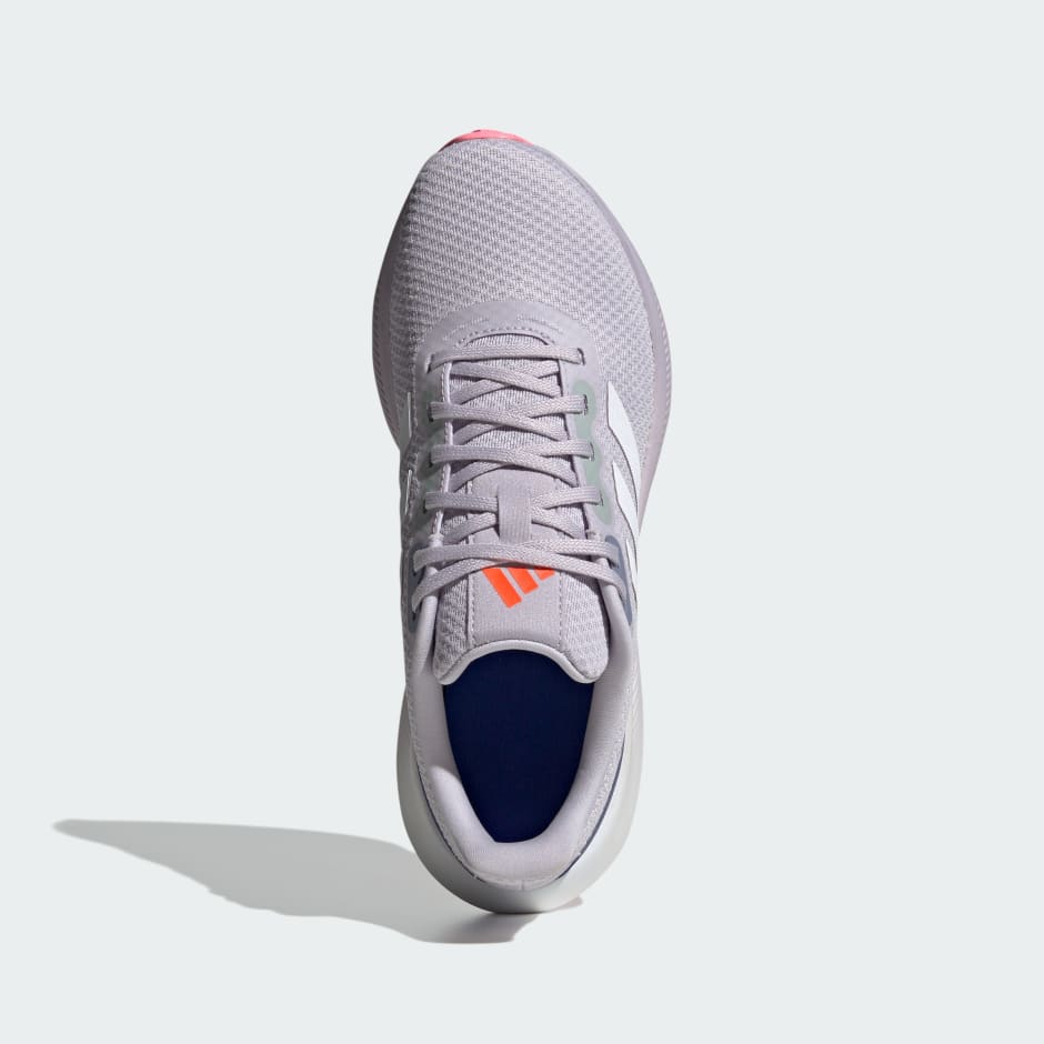 ADIDAS RUNFALCON RUNNING SHOES  - Black* White*Black - Image 7
