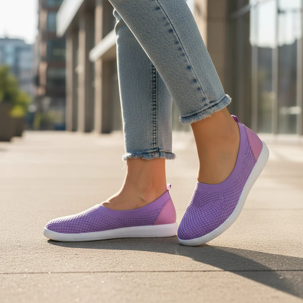 AIRLIFE BALLERINA SHOES - PURPLE