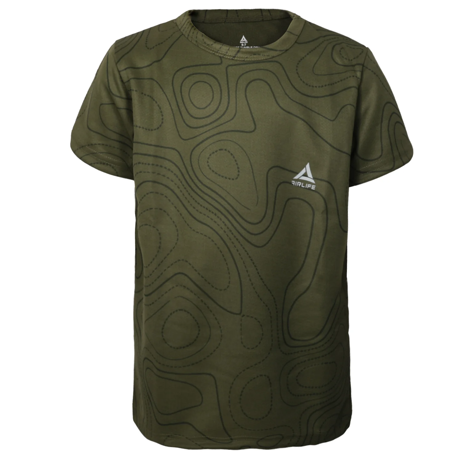 AIRLIFE F.COVER R.NECK T-SHIRT - OLIVE